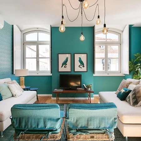 Jp38 - Dowtown Perfect Gem 2 Bdr + 2 Bath, Bright Flat! * Lisbon