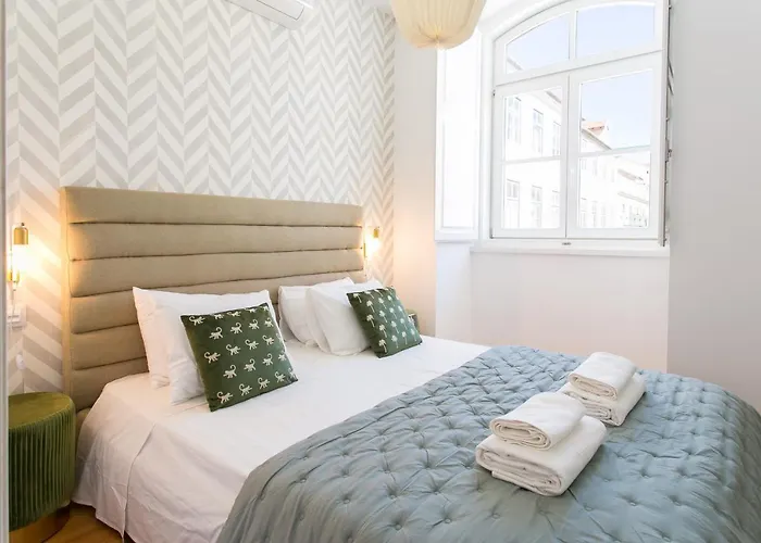 Jp38 - Dowtown Perfect Gem 2 Bdr + 2 Bath, Bright Flat! Apartament Lizbona